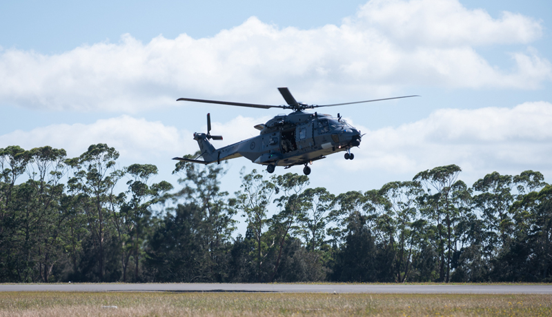 Airforce Helicopter Kerikeri airport 170223