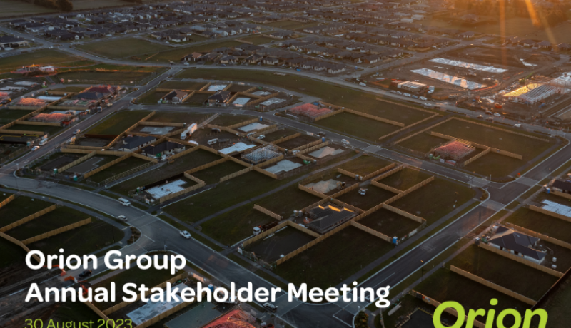 Orion Group Annual Stakeholder Meeting